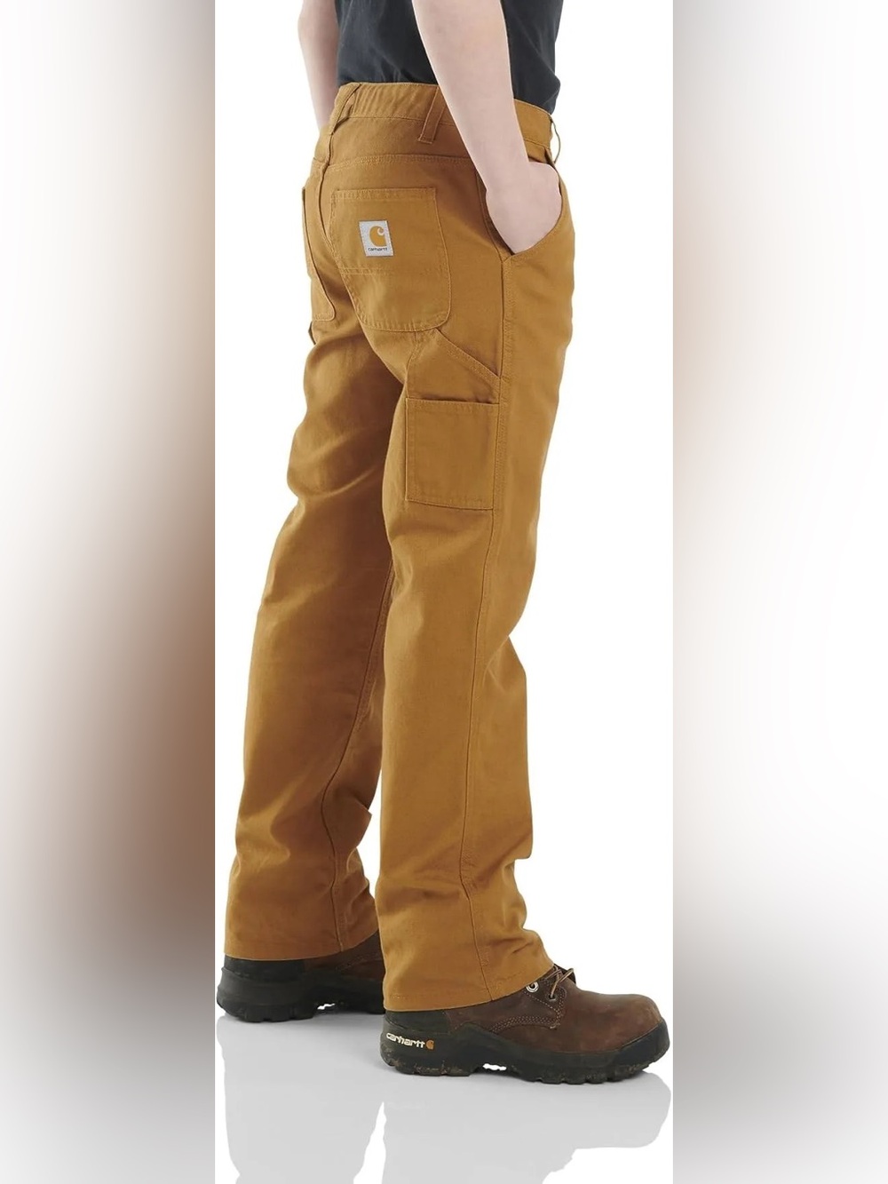 Carhartt Boys Canvas Dungaree Pants Chino-Style Work Pants Size 12